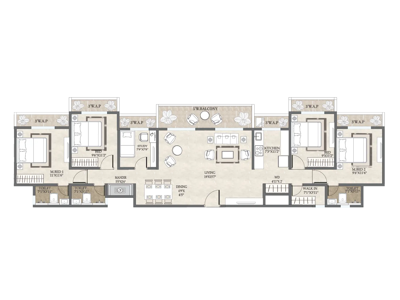 2, 3 & 4 BHK Flats for Sale in Virar West, flats for sale in Virar West