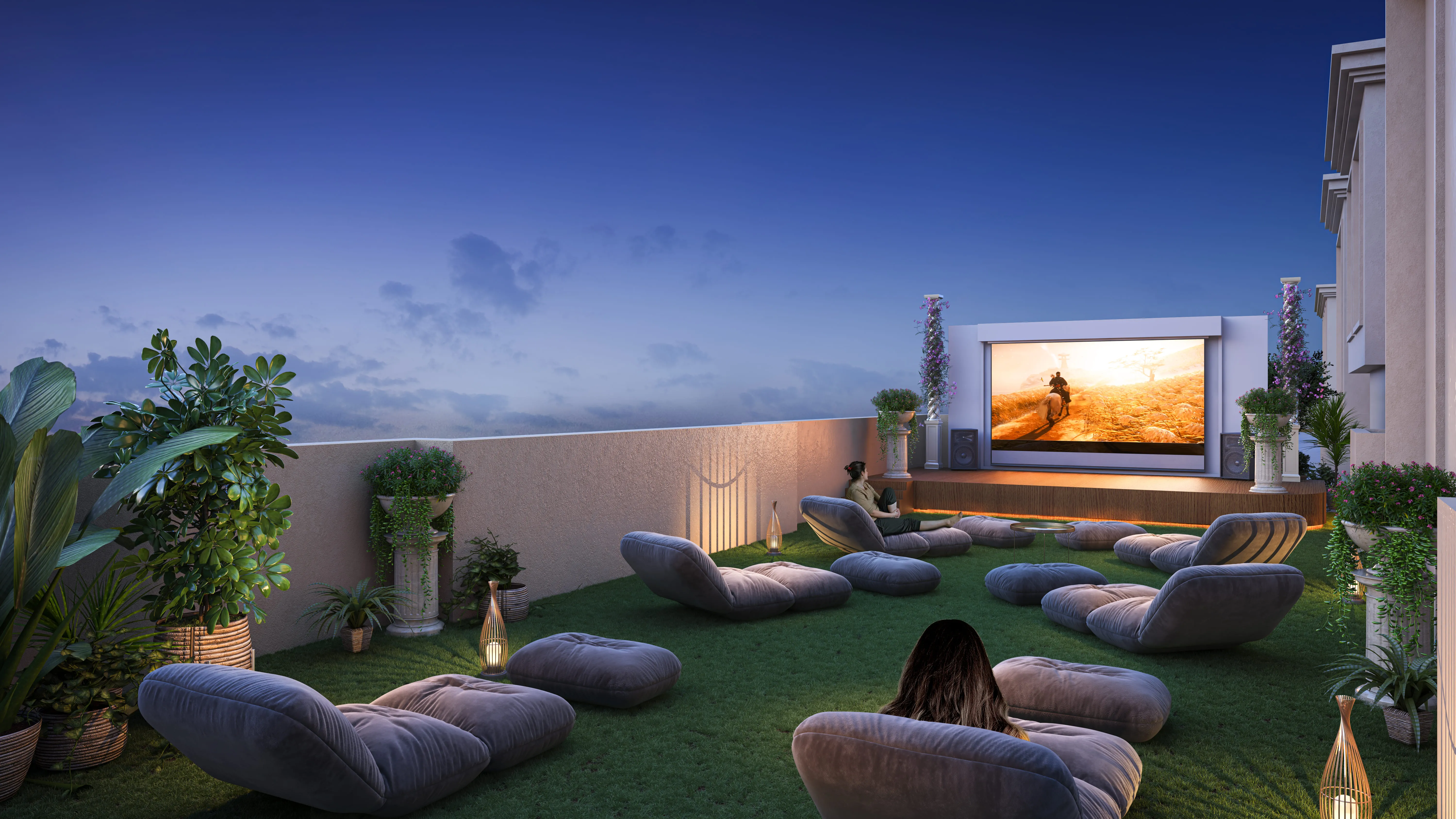 terrace screen in residential complex in Virar West, terrace screen in apartments in Virar West